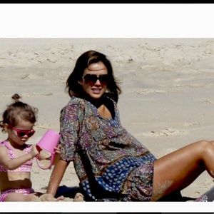 🚫❌SOLD💰NWT Tolani Feathers Ginger Tunic Dress as seen on Jessica Alba